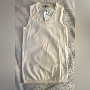 ZARA Knit Semi Sheer Tank